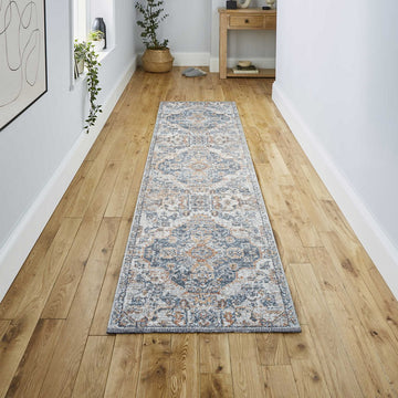 Shaemus Bohemian Medallion Low-Pile Machine-Washable Area Rug